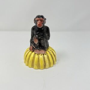 Vtg Dept 56 Safari Monkey & Banana Salt & Pepper Shakers
